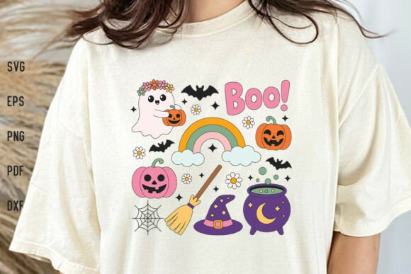 Retro Boo Halloween Shirt SVG PNG Review