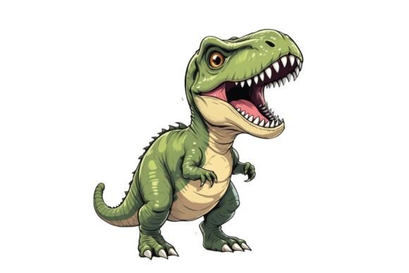 Retro Cartoon Dino Clipart SVG Freebie Review