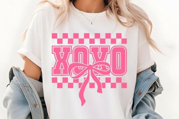 Retro Checked Valentines Xoxo SVG 3 Review
