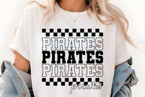 Retro Checkered Pirates Varsity SVG PNG Review