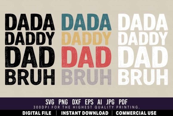 Retro Dad Daddy Bruh SVG Bundle Review