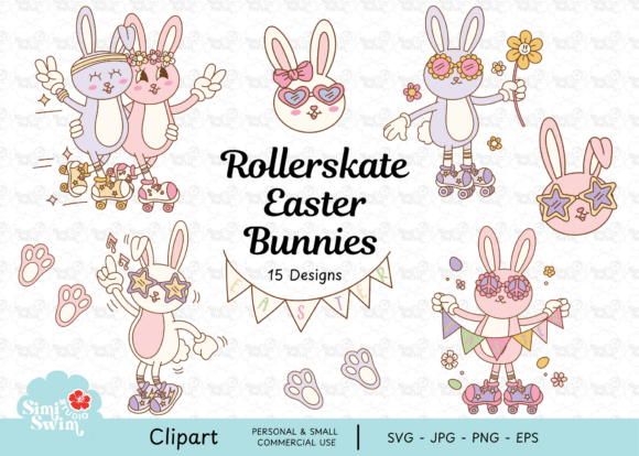 Retro Disco Rollerskating Bunny SVG Review