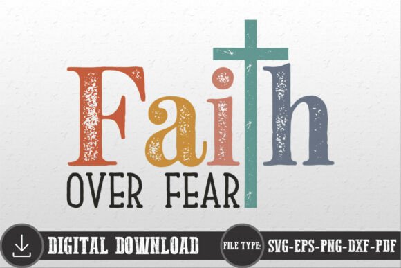 Retro Faith Over Fear SVG Review
