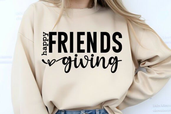 Retro Happy Friends Giving SVG PNG Review
