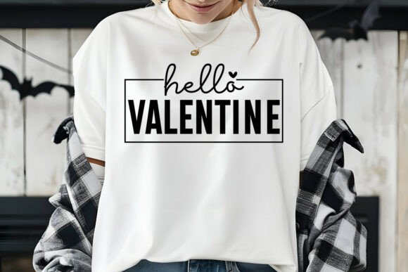 Retro Hello Valentine Shirt SVG PNG
