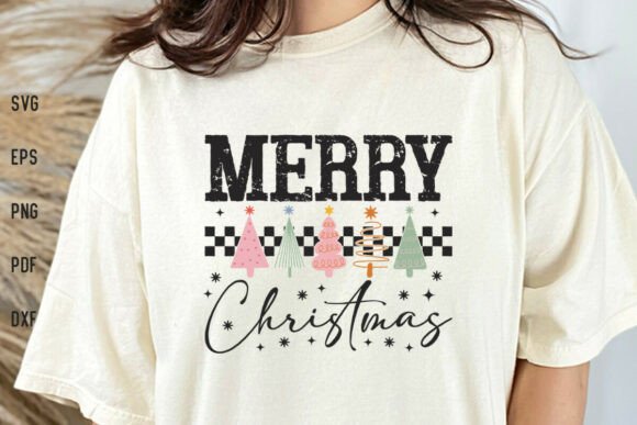 Retro Merry Christmas Shirt SVG Cut File Review