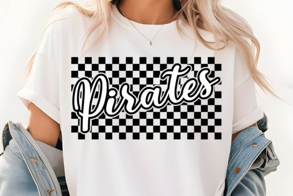 Retro Pirates Checkered Mascot SVG PNG Review