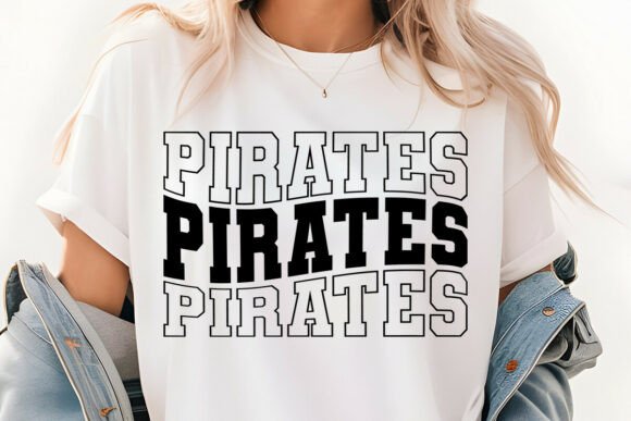 Retro Pirates Stacked Varsity SVG PNG Review