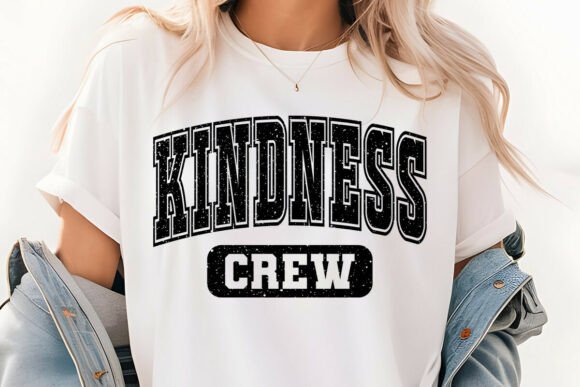 Retro Varsity Kindness Crew SVG PNG Review